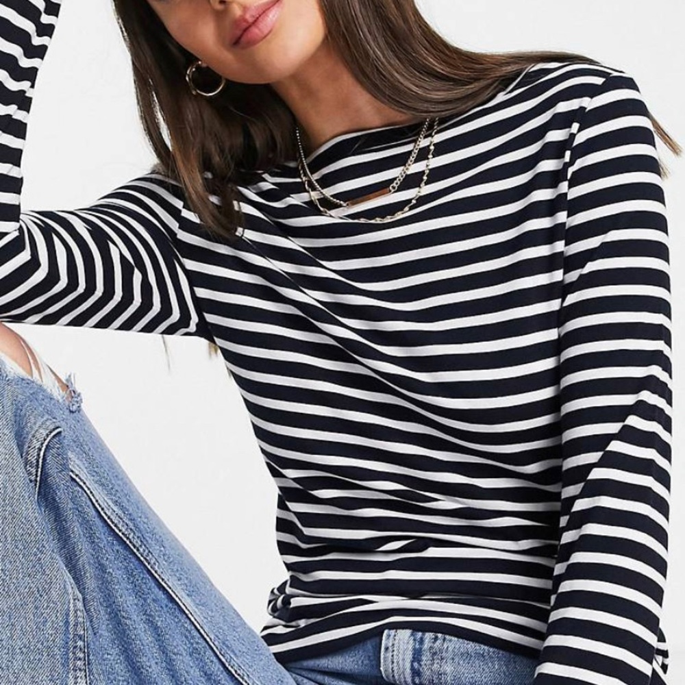 Stripe Long sleeve top